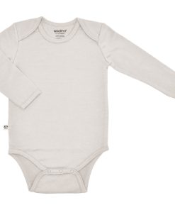 Imperfect Baby Bodysuit, Long Sleeve, Merino Wool, Oat