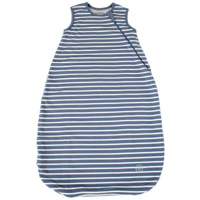 4 Season Classic Baby Sleeping Bag, Merino Wool & Organic Cotton, Navy Blue