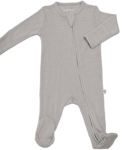 Footie Pajamas, Merino Wool, Dove