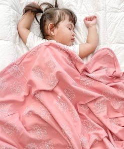 Toddler Blanket, 4 Season Merino Wool & Organic Cotton Blanket, 52.5 x 40, Succulent