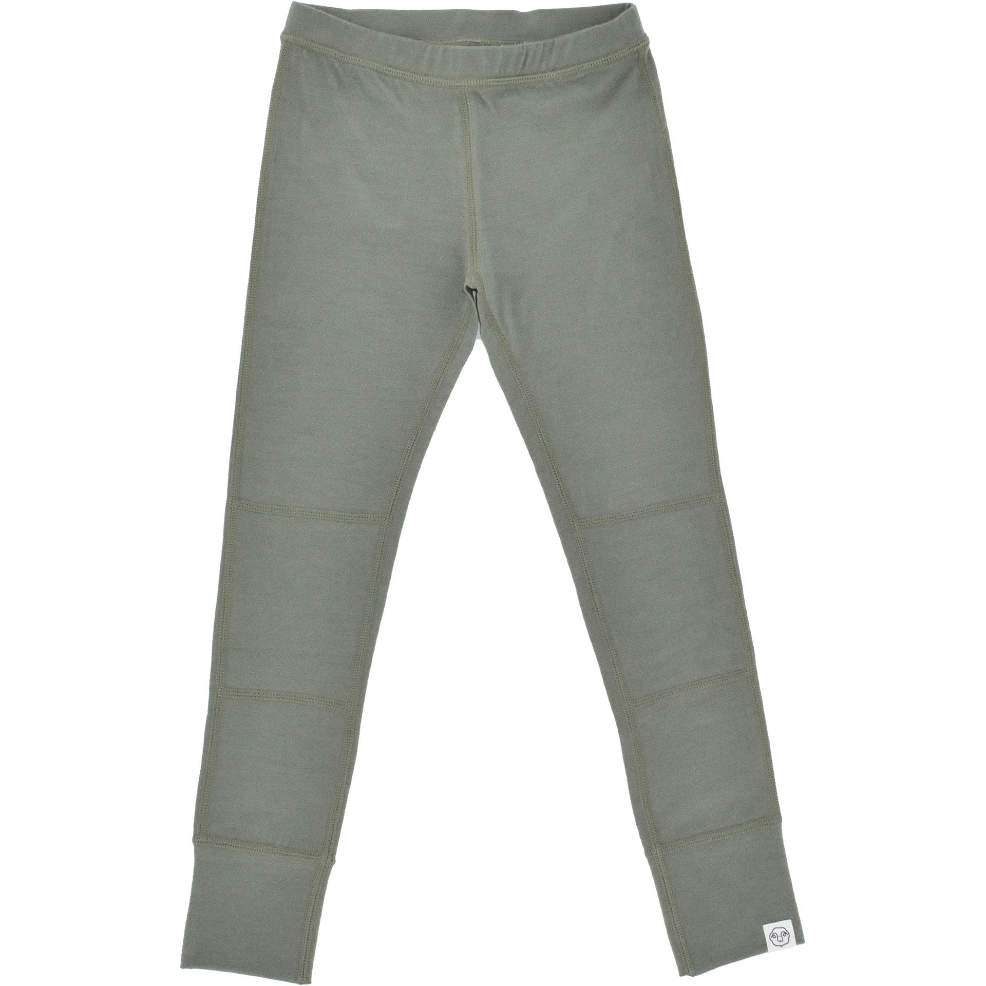 Kids Merino Wool Base Layer, Leggings, Sage - Image 2