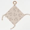 Lovey, Merino Wool and Organic Cotton with Removable Teething Ring, Teddy Bear