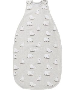 4 Season Ultimate Baby Sleep Bag, Merino Wool & Organic Cotton, Polar Bear