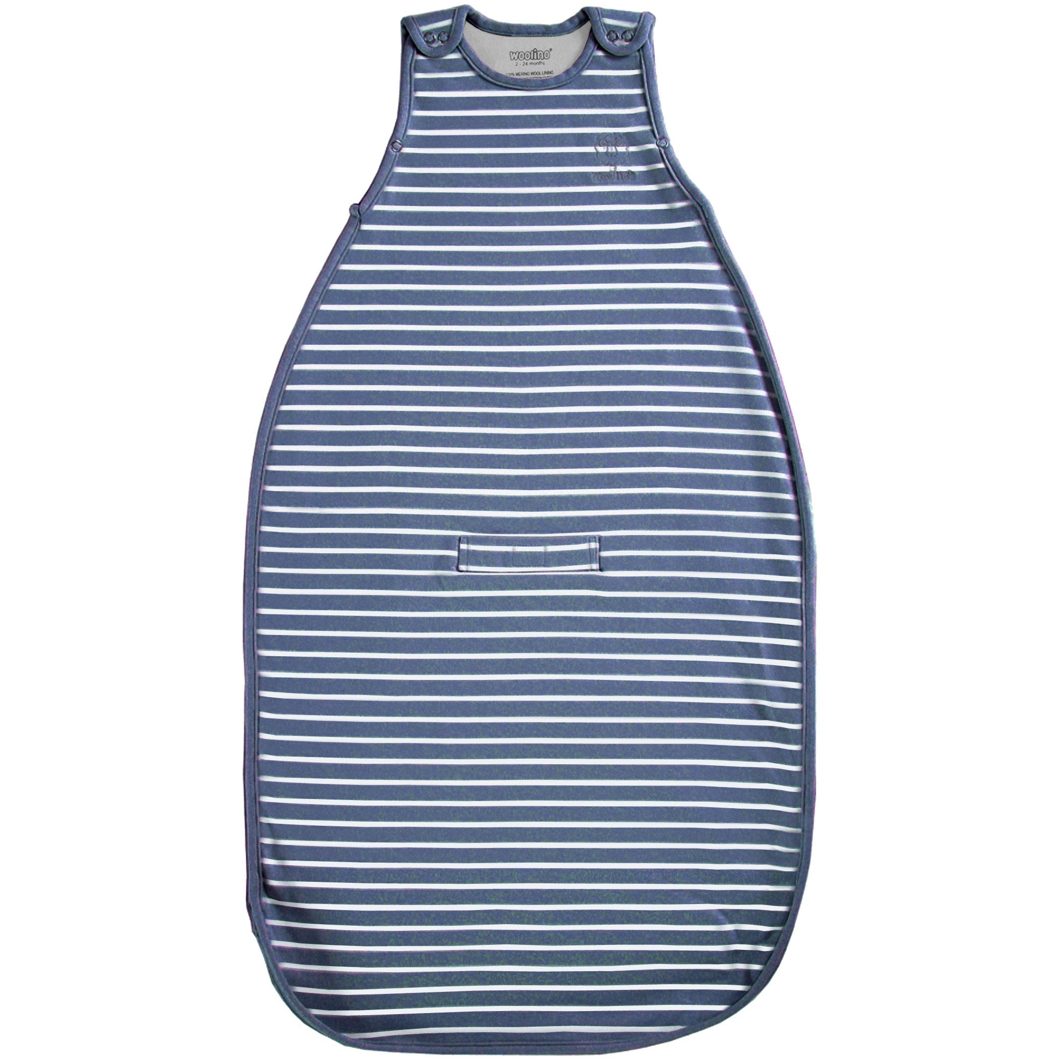 Imperfect 4 Season Ultimate Baby Sleep Bag, Merino Wool & Organic Cotton, 2 Months - 2 Years, Navy Blue