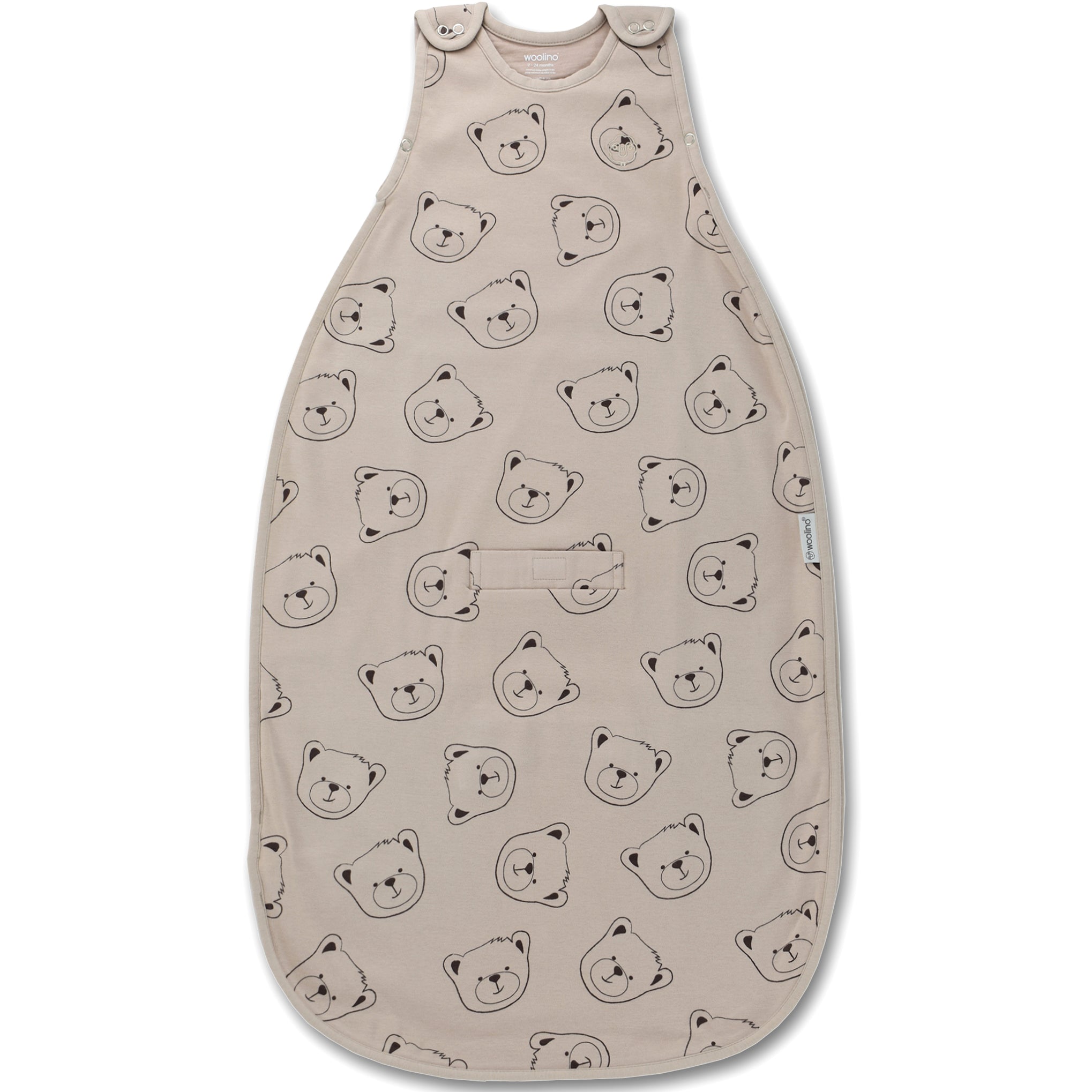 Imperfect 4 Season Ultimate Toddler Sleep Bag, Merino Wool & Organic Cotton, 2 - 4 Years, Teddy Bear