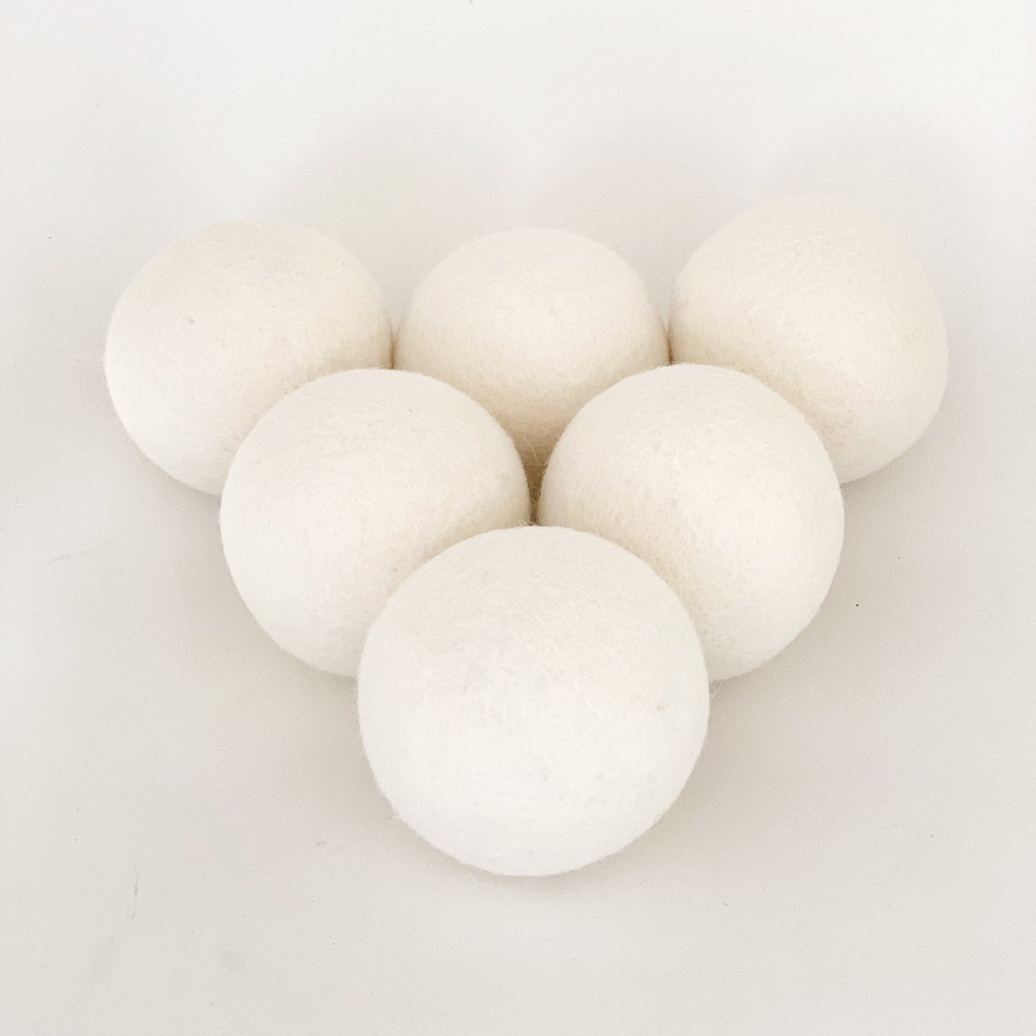 Wool Dryer Balls, 6 Pack XL Size, White - Image 3