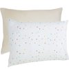 Ecolino Pillowcases, 100% Organic Cotton, 2 Pack, Oat + Dots
