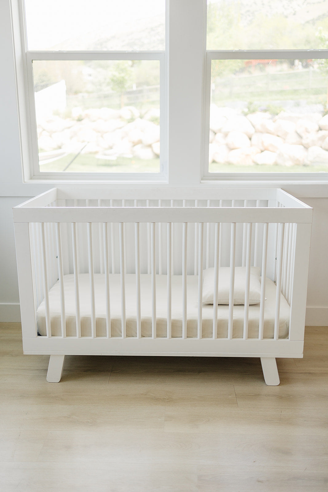 Ecolino Crib Sheet, 100% Organic Cotton, Oat - Image 3