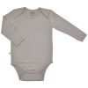 Imperfect Baby Bodysuit, Long Sleeve, Merino Wool, Dove