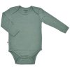 Baby Bodysuit, Long Sleeve, Merino Wool, Sage